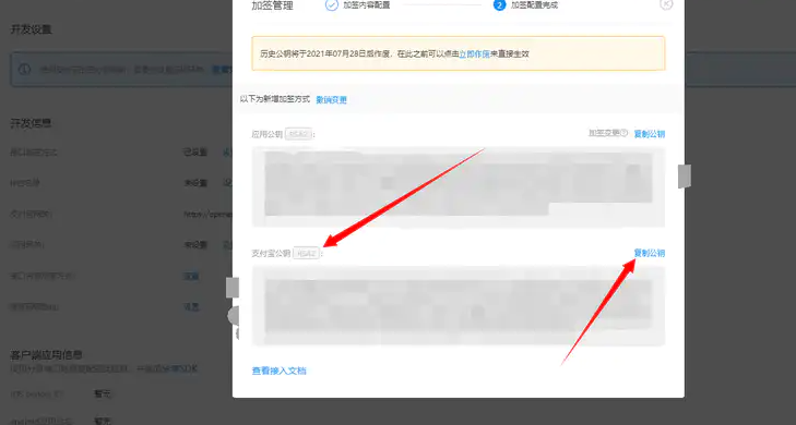 复制支付宝公钥